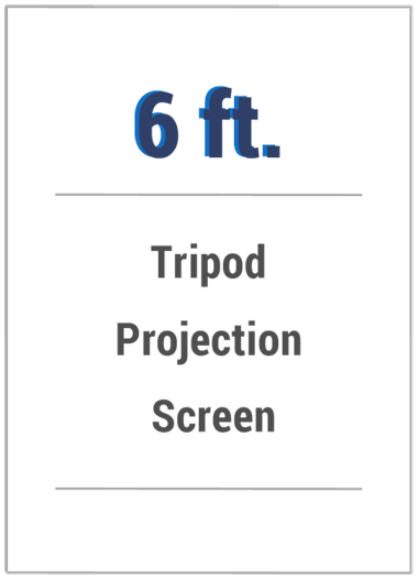 Boston Projector Rentals- 6' Tripod Screen Hover